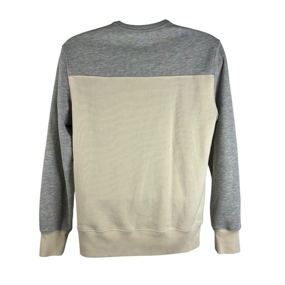 J Crew Mens Sweatshirt Gray Sz M Authentic Fleece Crew Neck Long Sleeve Pullover - Picture 3 of 12